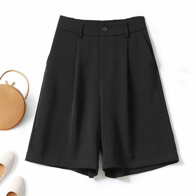 Quần lửng nữ ống rộng cạp cao đẹp ngố nữ khóa thật xinh chất tuyết mưa dày dặn 3 màu đen nâu tây be 228