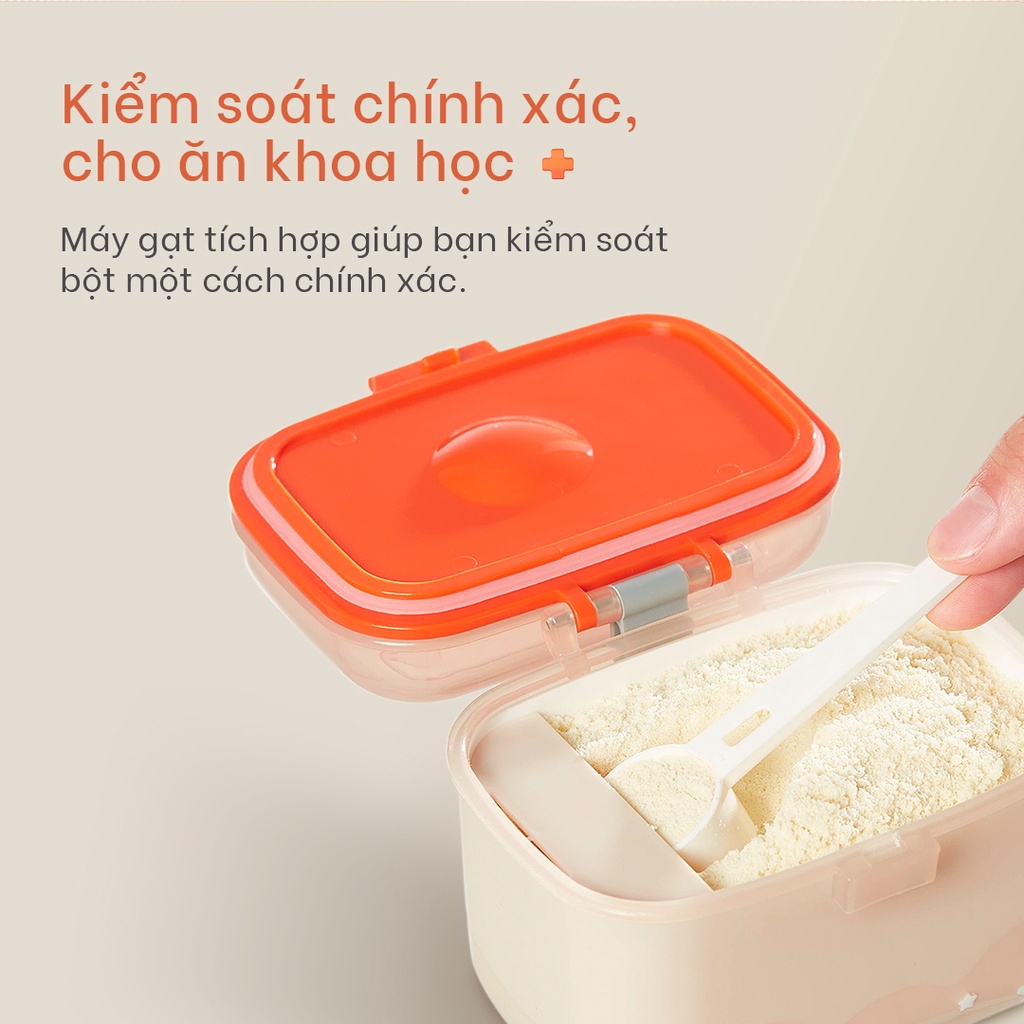 Mô tả Hộp đựng sữa bột chống ẩm đa năng cho bé Yoboo YB-0032 có ngăn đựng muỗng 2 lớp nắp đậy 360ml - Hàng chính hãng - 5