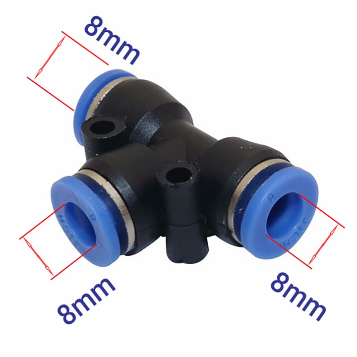 BỘ ĐỒNG TÊ 8MM Trọn bộ KIP sương tưới cây, làm mát béc ĐỒNG...sử dụng ống LDPE 8MM và tê nối nhanh cao cấp tùy chọn béc