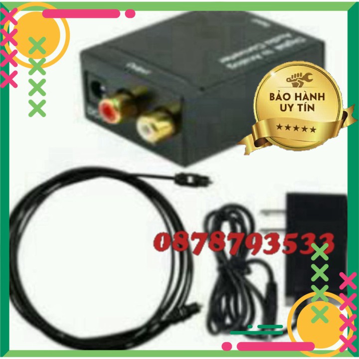 XẢ SỐC - BỘ CHUYỂN ĐỔI - Bộ chuyển đổi Optican sang Audio Av KÈM CÁP ...