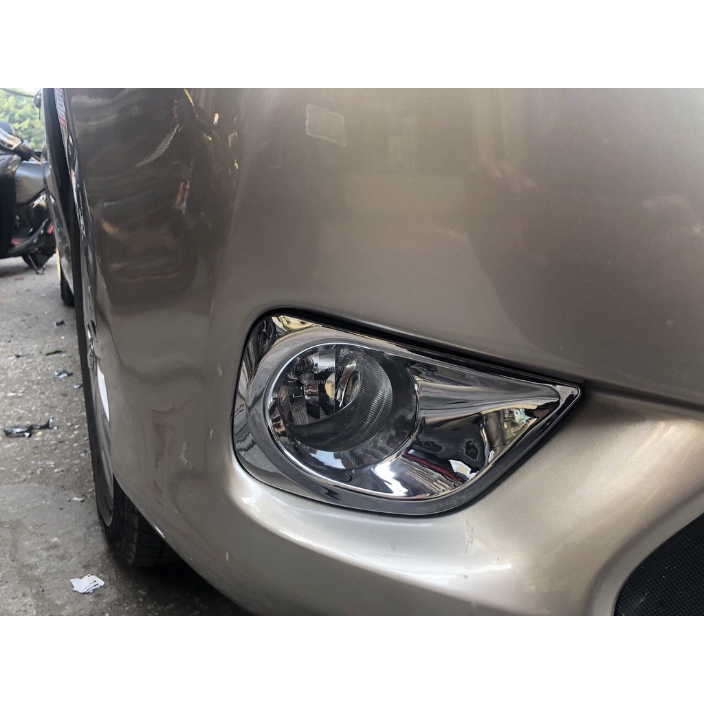 Ốp viền đèn gầm trước Vios 2014-2023, Ốp viền đèn gầm mạ crom vios