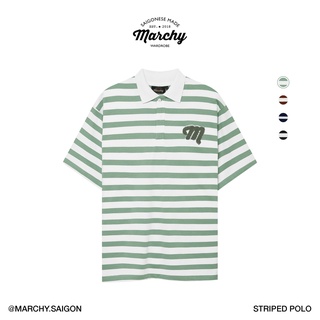 MARCHY - Striped Polo - Áo thun sọc có cổ