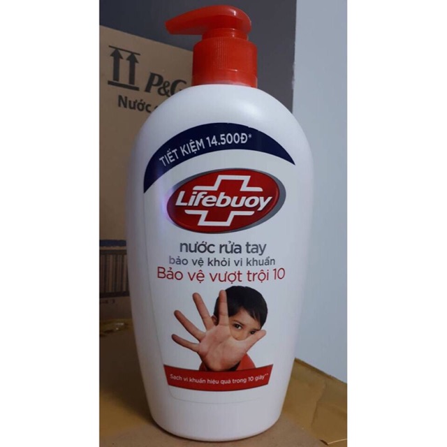 Liifebuoy rữa tay chai 450gr màu đỏ