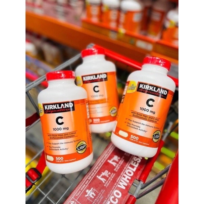 Viên Uống KIRKLAND Signature VITAMIN C 5001000 mg 500 Viên Tăng sức
