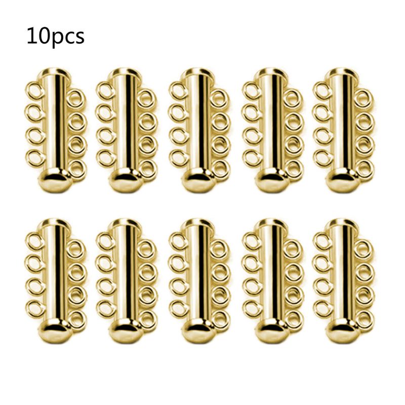 Jenniferab End Caps Thanh trượt Khóa vít cho trang sức Làm vòng cổ Vòng tay