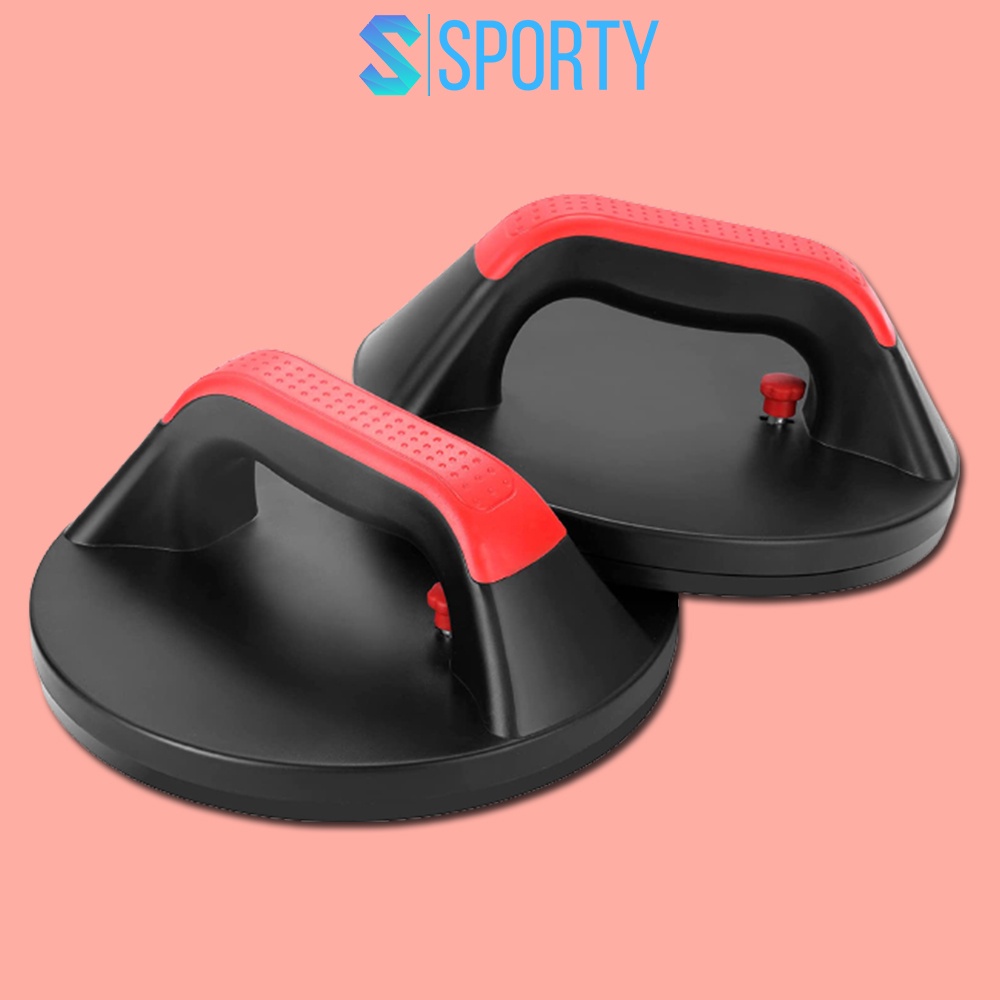 Ảnh Bộ 2 khung chống đẩy xoay 360 độ SPORTY, thanh hít đất tập bụng và cánh tay chất liệu ABS YGW44 1