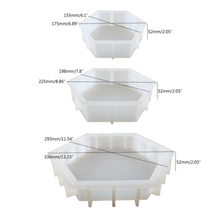 Flgo Khối Hình Học Lục Giác Khuôn Silicon Để Bảo Quản Hoa Trang Trí Máy Tính Để Bàn