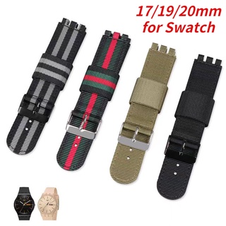 Dây Đeo Đồng Hồ Bằng Vải Canvas Nylon Kích Thước 17mm 19mm 20mm Thay Thế Chuyên Dụng Cho Đồng Hồ