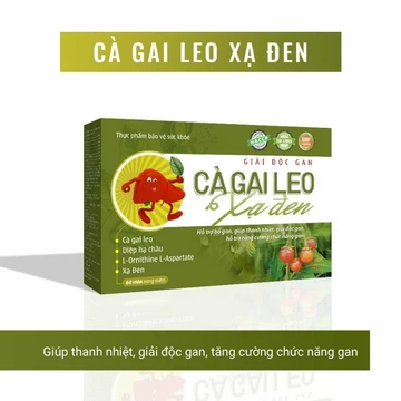 Viên uống GIẢI ĐỘC GAN CÀ GAI LEO XẠ ĐEN - Bổ gan Cà gai leo- Giúp bổ gan ,bảo vệ gan cho người dùng nhiều rượu bia