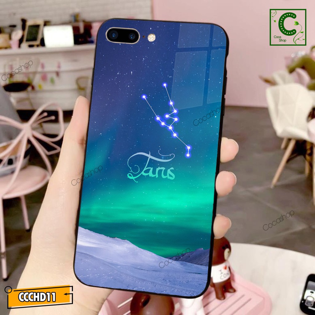 Ốp lưng iphone mặt kính cung hoàng đạo - Cung Kim Ngưu - 6/6plus/6s/6splus/7/7plus/8/8plus/x/.....