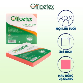 Giấy ghi chú Officetex 3 x 3 nhiều màu