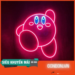 Đèn Led Neon Sign Nhân Vật Kirby - Kirby Neon Sign [Kích thước 26x35 cm]