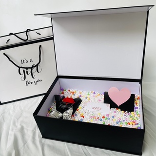 (30*20*11 cm) Hộp quà size to Gift for you đựng giày dép, túi xách, quần áo,hộp quà bất ngờ, kèm phụ kiện lãng mạn