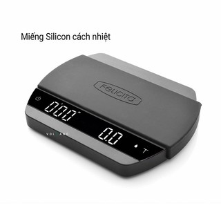 Volcano Cân điện tử Felicita Arc cho pha chế cà phê espresso đồ uống có đếm giờ pin sạc