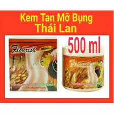 💖 HÀNG CHUẨN 💖 Kem Massage Tan Mỡ Bụng Gừng Ớt FLOURISH Vitamin E Chuẩn hàng Thái Lan Chính Hãng 500ml