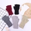 Flgo 21cm 1 Cặp Găng Tay Nửa Ngón Unisex Mùa Đông Đan Màn Hình Cảm Ứng Ấm Găng Tay Ngón Găng Tay Cho Nam Nữ