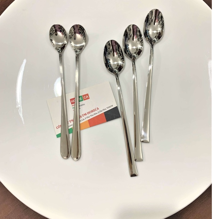 muỗng cà phê cán dài 18.5cm [inox 304], thìa cafe cao cấp, sang trọng ...