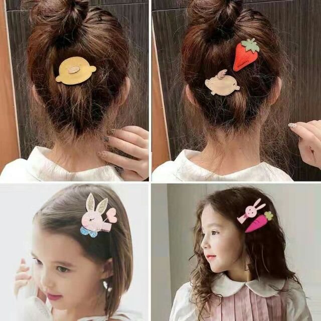 Kẹp tóc hoa quả ngộ nhĩnh Hàn Quốc