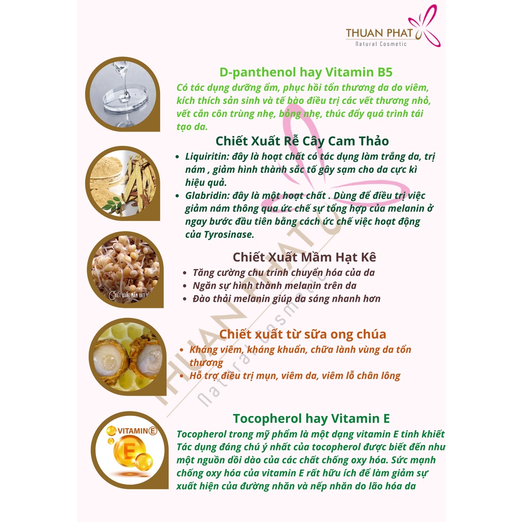 Kem làm mờ vết nám THUAN PHAT Natural Cosmetic 15gr