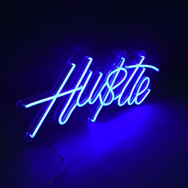 Đèn Trang Trí Led Neon Sign Chữ Hustle