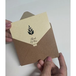 3 bộ Thiệp (mẫu Think off you), Thiệp Chúc Mừng chất liệu krap