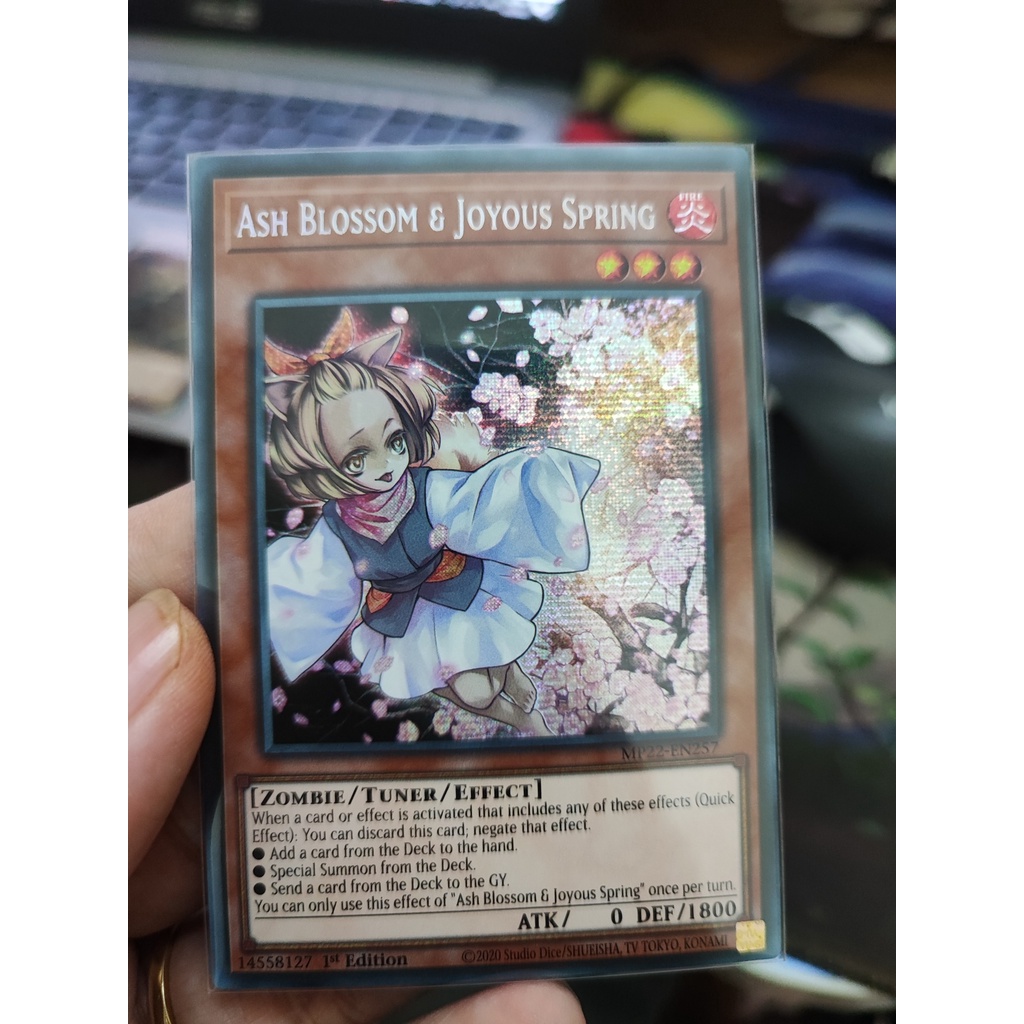 Yugioh Funny Shop] 1 lá thẻ bài Ash Blossom & Joyous Spring - MP22