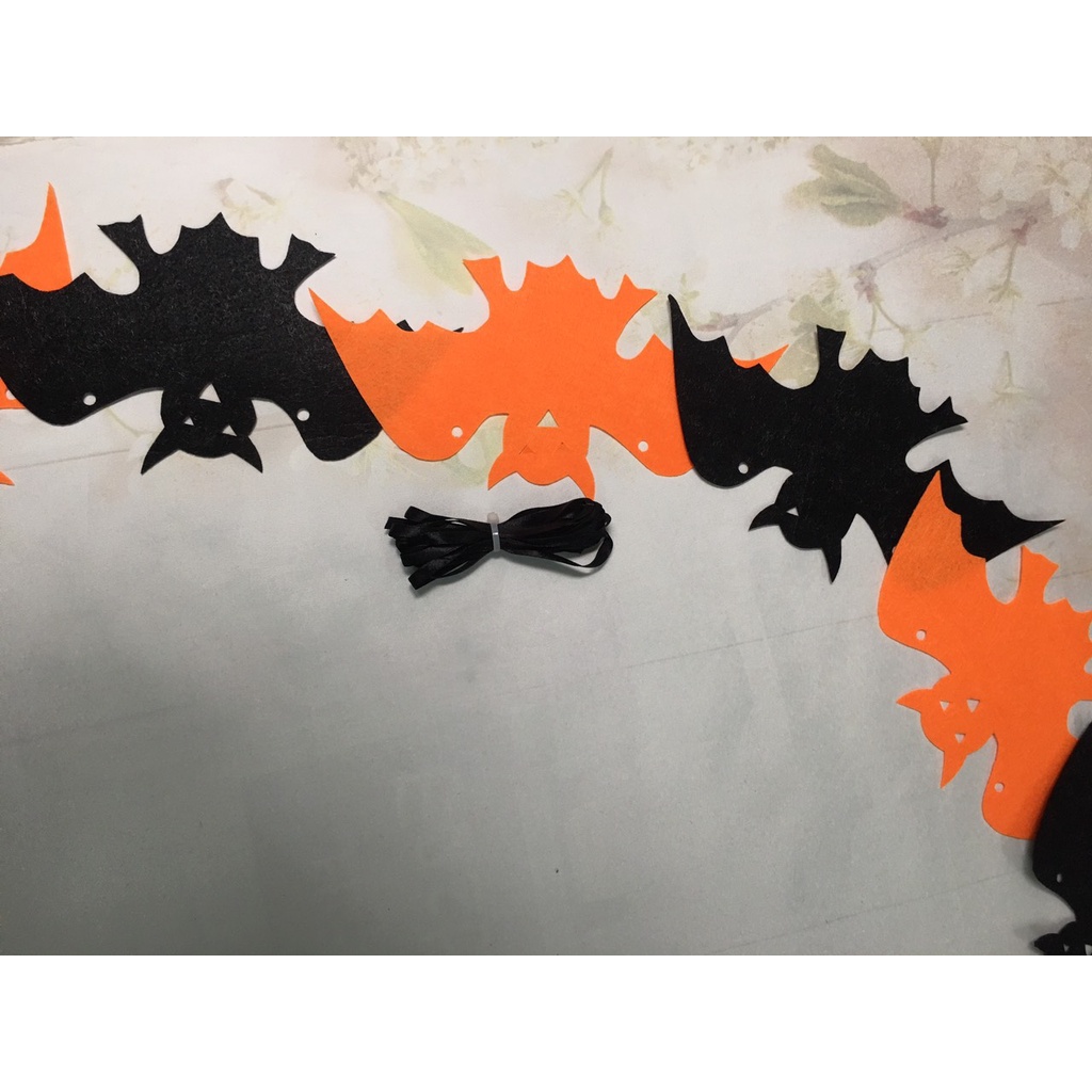 Dây treo trang trí Halloween chữ Happy halloween 2,7met dùng treo ngang , dây thalloween treo cửa