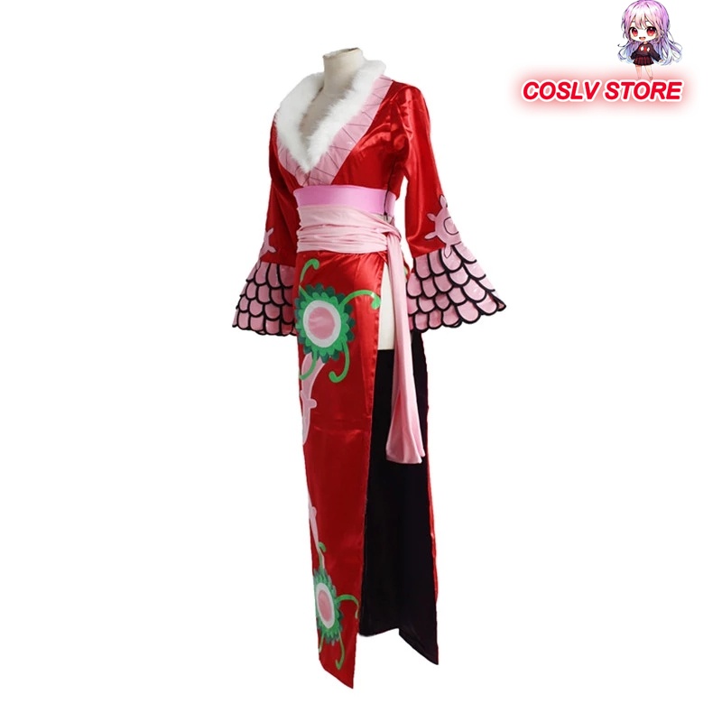 Áo Choàng Sườn Xám Hóa Trang Nhân Vật Boa Hancock Trong Phim Hoạt Hình One Piece