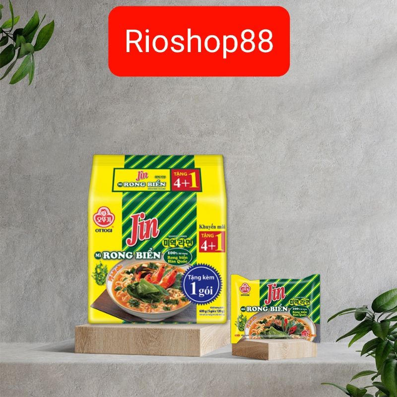 Combo 10 gói mì rong biển 120 g kiểu Hàn Quốc Ottogi mì sợi to Hàn Quốc ...