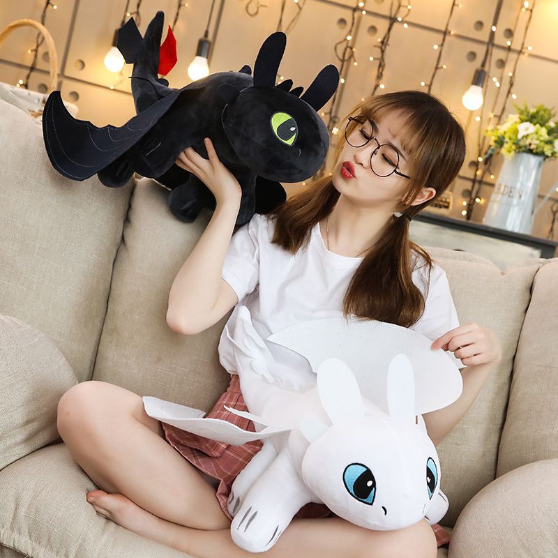 Đồ chơi nhồi bông Hình Rồng Răng Sún 20cm-65cm Mềm Mại Cho Bé