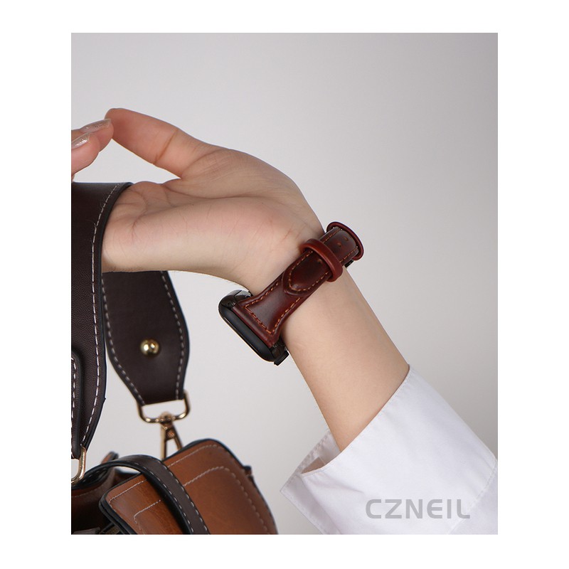 Dây đeo tính khí phiên bản mỏng cổ điển dành cho nữ Thích hợp cho Apple Watch S11 SE3 Ultra3 S10 S9 S8 SE S7 S6 Ultra 49mm 46mm 42mm 44mm 41mm 45mm Dây đeo cổ tay