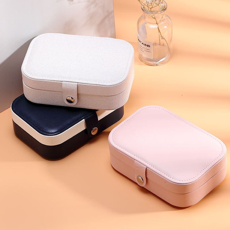 Hộp Đựng Trang Sức CASEGRACE Bằng Da Pu Lót Nhung Thiết Kế Nhỏ Tiện Dụng