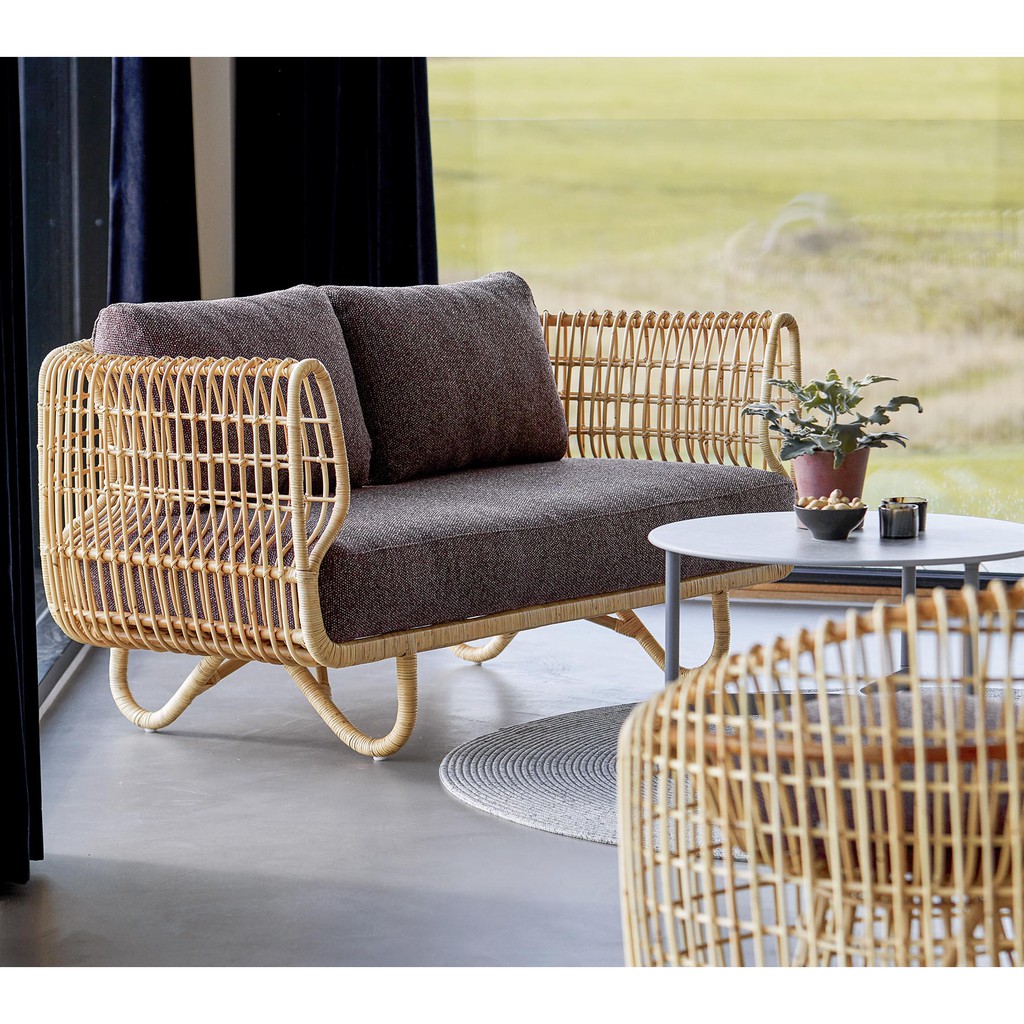 Sofa mây nữ hoàng CAO CẤP - Trang trí phòng khách, homestay, khách sạn HOME MÂY