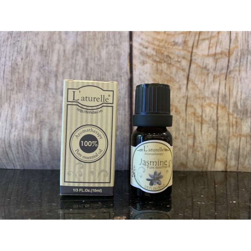 Tinh dầu Hoa nhài - JASMINE cao cấp L'aturelle 10ml làm sạch và mát da, kích thích giấc ngủ ngon, giúp giảm đau cơ
