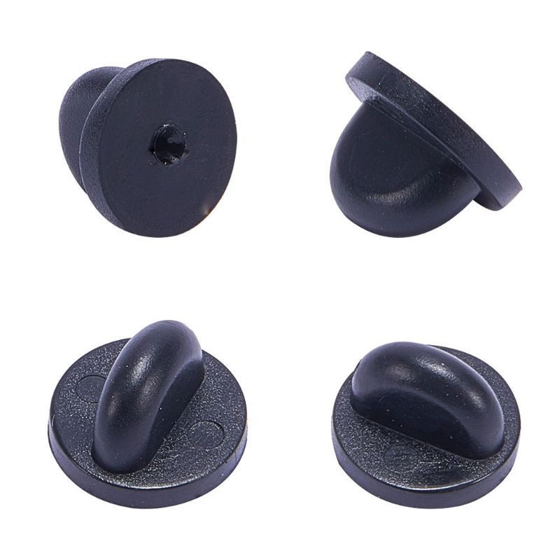 Vision 100 Miếng Bộ Pin Cao Su Màu Đen Lưng Phù Hợp Với Ly Hợp Lưng Giá Đỡ Kẹp