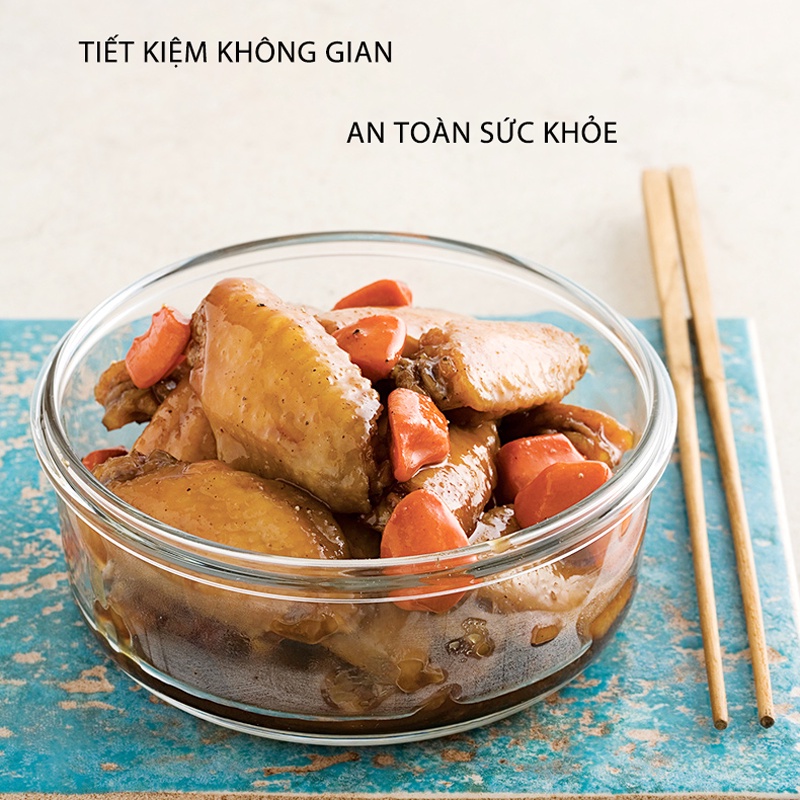 Mô tả Hộp Thủy Tinh Bảo Quản Thực Phẩm Chịu Nhiệt COBACOOK Hình Tròn-CBHR400XA - 3
