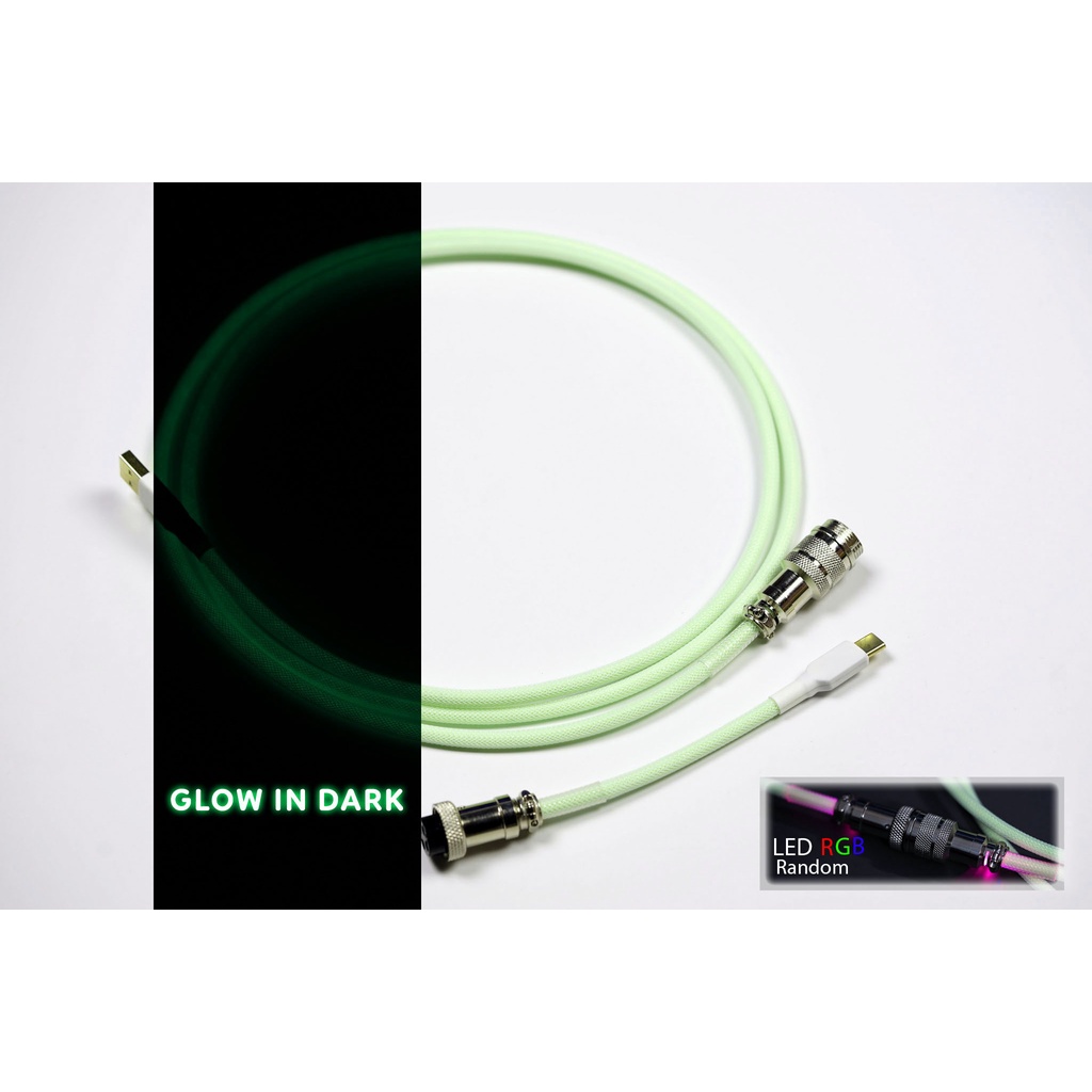 Dây cáp có LED custom cho bàn phím cơ 49Fzone DẠ QUANG - GLOW IN DARK ...