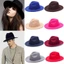 MERIGGIARE Fedora Mũ Vintage Nam Nữ Rộng Vành Đầm Khiêu Vũ Tiệc Biểu Diễn Sân Khấu Panama