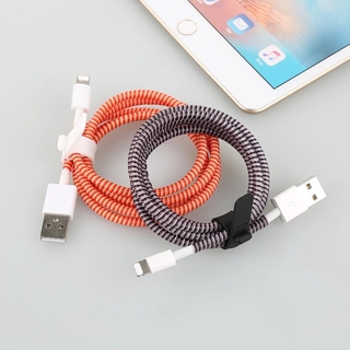 Dây điện thoại màu 60cm Vỏ bảo vệ lò xo TPU cho điện thoại di động Máy tính bảng Máy tính bảng Vỏ bảo vệ cáp xoắn ốc cho điện thoại di động Bộ sạc Android Cáp tai nghe xoắn ốc