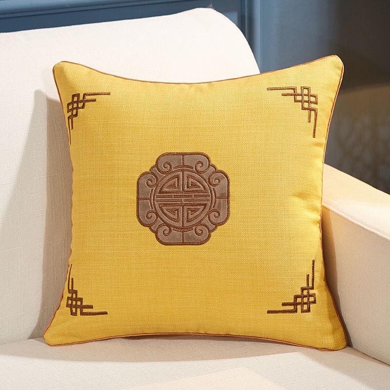 Gối Tựa Sofa Họa Tiết Cổ Điển - Gối Trang Trí Phòng Khách Size 45x45cm - Nhà Shy Home Decor