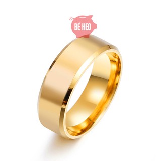 Nhẫn titan nam nữ - nhẫn nam bền màu - Trang sức Bé Heo BHN119