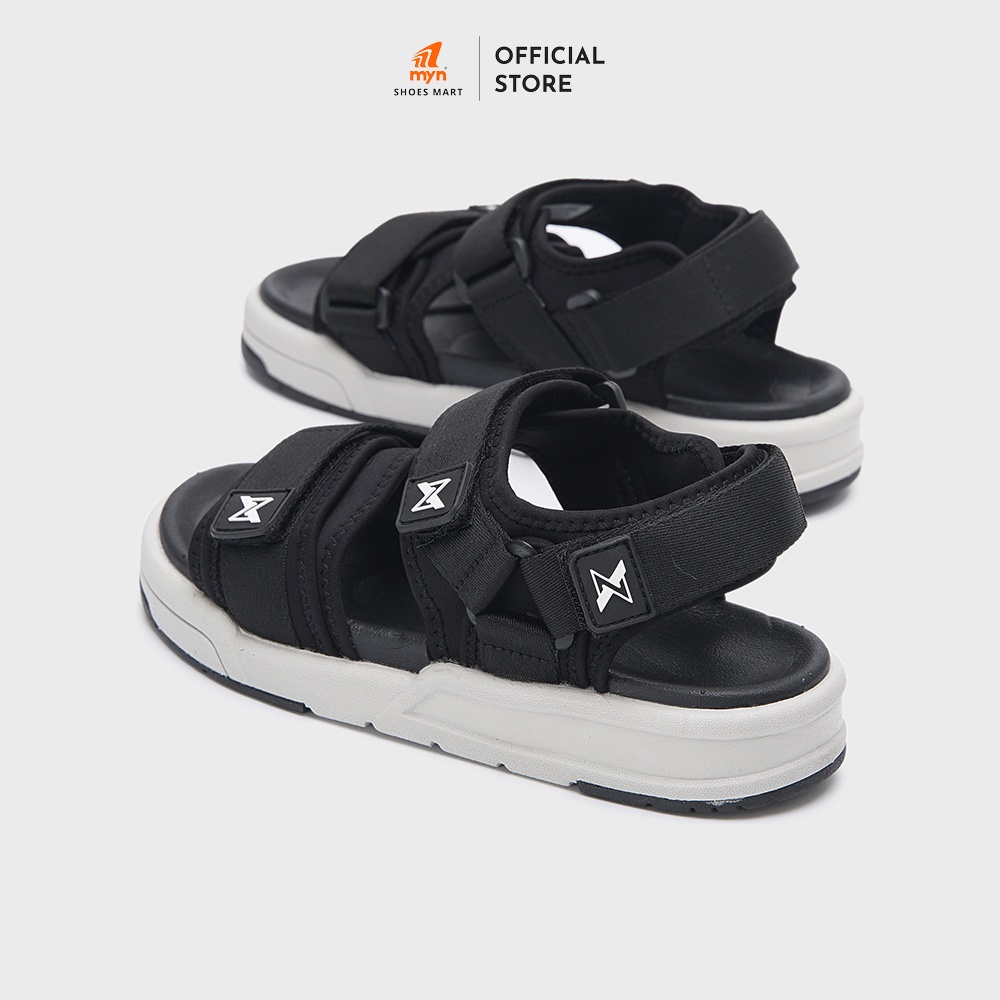Mô tả Giày Sandal ZX Meta 2125 Black Grey 2 quai bản to có đệm lót, có thể điều chỉnh độ rộng, đế EVA 3.5cm - 3