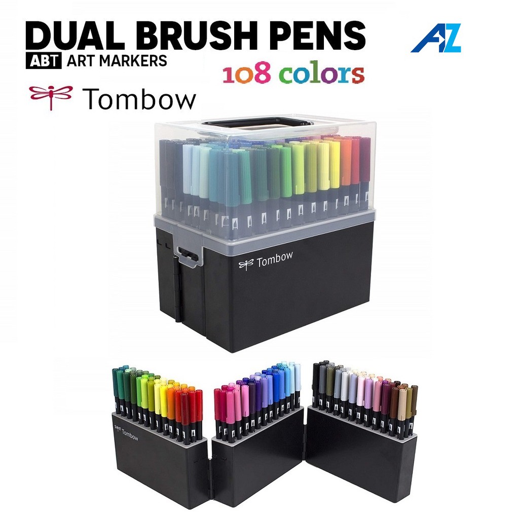 Tombow Dual Brush Pen Sets Of 108, 20 10 Brush Fine Tip, 51% OFF