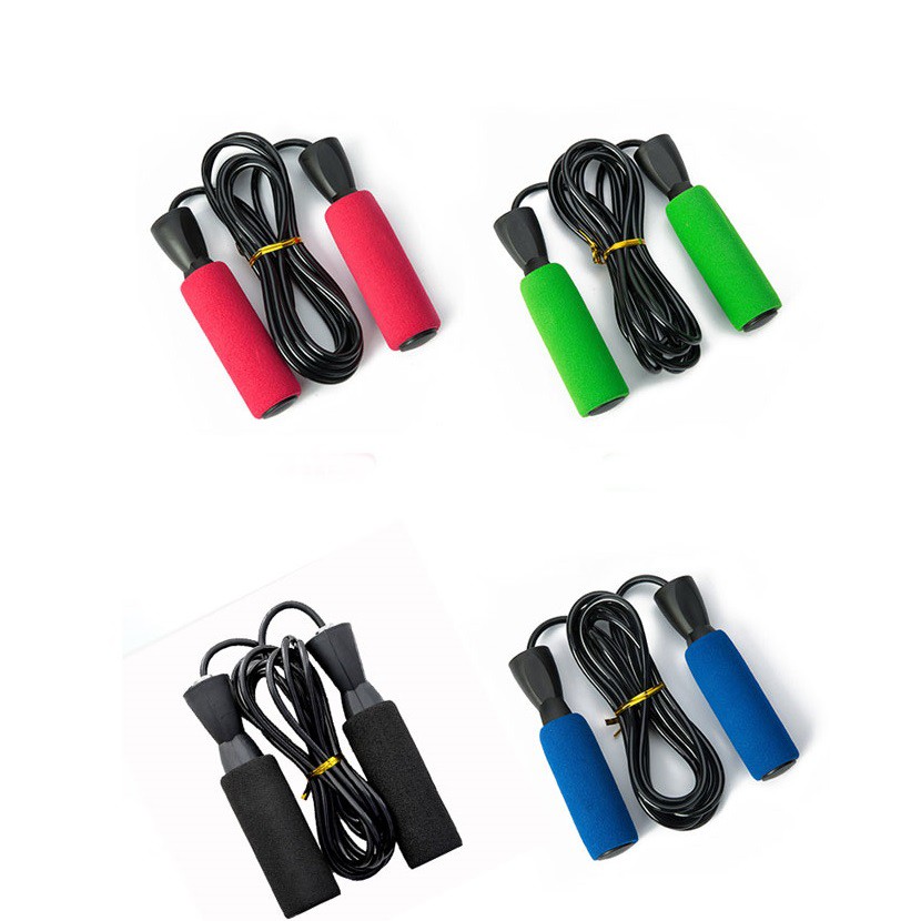 Dây nhảy thể thao SPORTY TS1 lõi dây PVC 6mm, tay nắm bọt xốp thoáng khí tập Gym, boxing