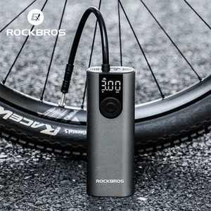 ROCKBROS Bơm Điện Xe Đạp Bơm Cao Áp Xe Đạp Leo Núi Xe Đạp Di Động Xe Máy Type-C Sạc Xe Đạp Phụ Kiện