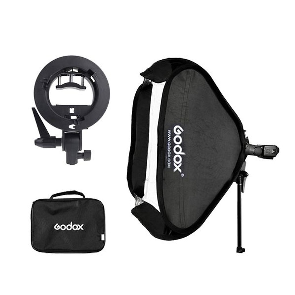 Godox Smart Softbox (60 x 60 cm) With Godox S Shape Adapter - Hàng Nhập