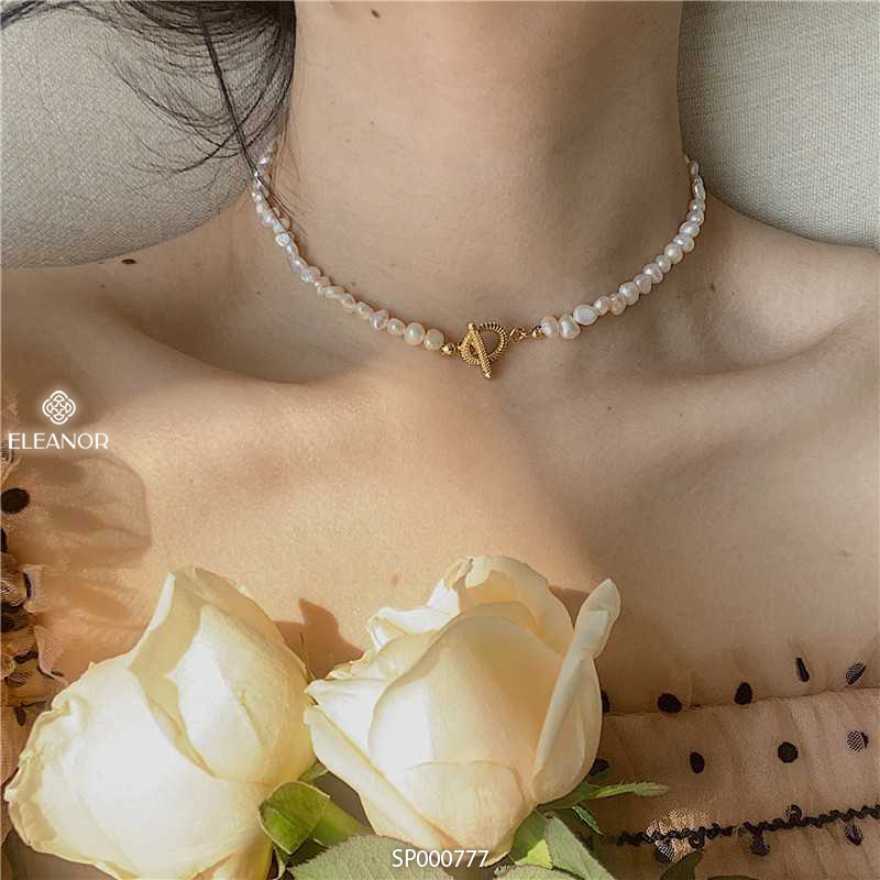 Dây chuyền ngọc trai nhân tạo Eleanor Accessories choker hạt phụ kiện trang sức vòng cổ nữ 0777