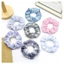 Dây buộc tóc scrunchies bản to lớn màu pastel trắng đen trơn cao cấp iLita set cột tóc dễ thương sang trọng