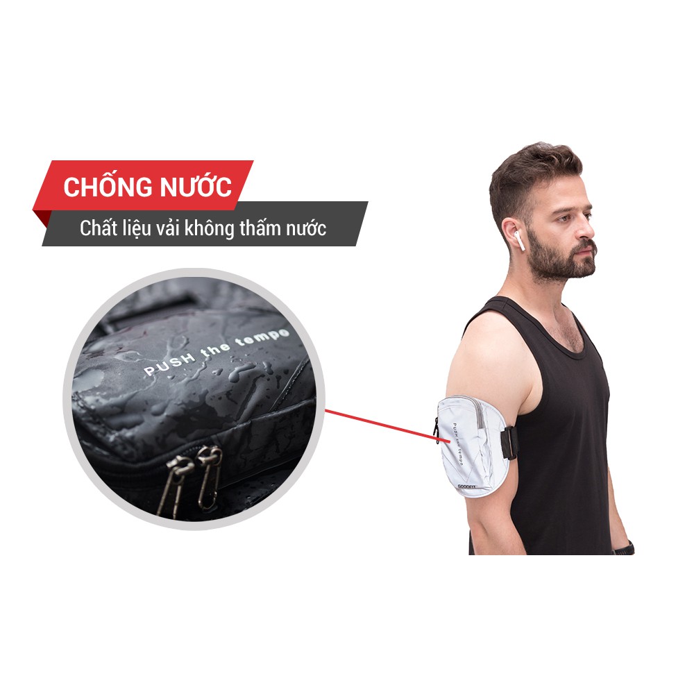 Ảnh Túi đựng điện thoại đeo tay chạy bộ GoodFit chống nước, phản quang GF201RA 3