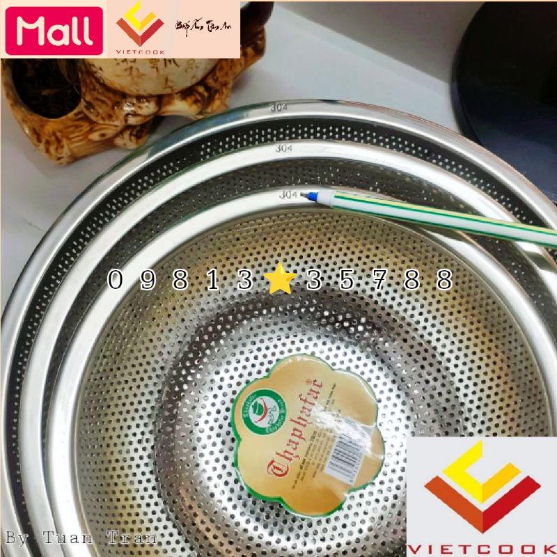 Rá inox 304 THAPHAFAC ft VIETCOOK size 20, 23, 26, 29, 32 cm rá, rổ ...